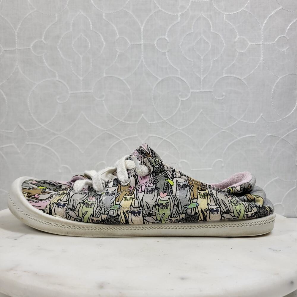 BOBS Beach Bingo Kitten Bitten Sneakers Womens 9 Casual Slip On